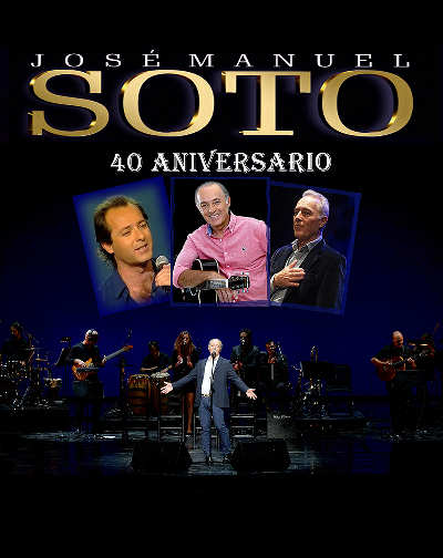Cartel de José Manuel Soto - 40 Aniversario - Madrid - Pop en Teatro Rialto