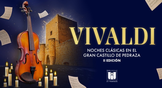 Cartel de Vivaldi - Noches Clásicas en el Gran Castillo de Pedraza II Edición - Clásica en Castillo de Pedraza