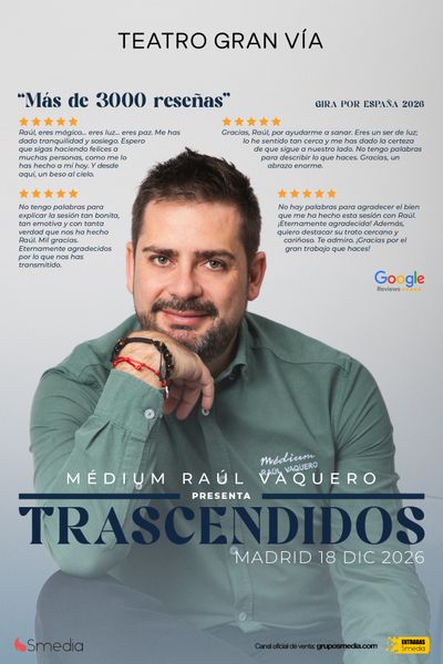 Cartel de Trascendidos - Raúl Vaquero - Madrid - Otros en Teatro Gran Vía