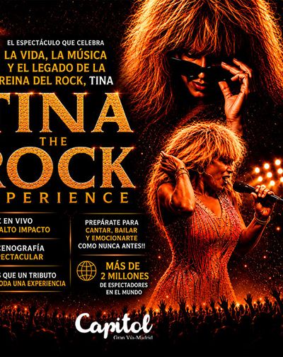 Cartel de Tina The Rock Show Experience - Madrid - Rock en Capitol Gran Vía Madrid