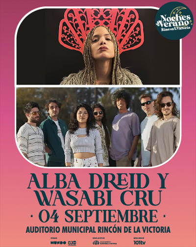 Cartel de Alba Dreid + Wasabi Cru - Pop en Auditorio Municipal del Rincón de la Victoria