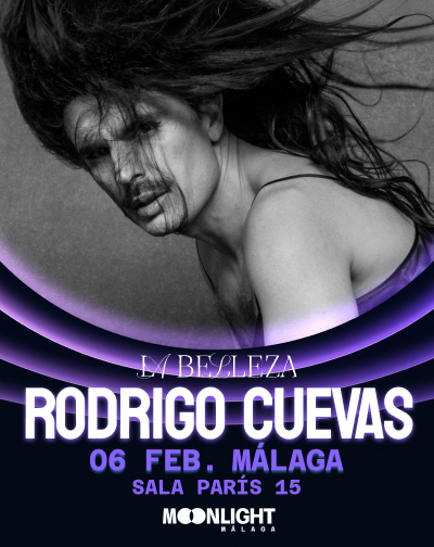 Cartel de Rodrigo Cuevas - Moonlight Málaga - Pop en Sala París 15