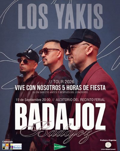 Cartel de Los Yakis - Badajoz - Flamenco en Auditorio del Recinto Ferial de Badajoz