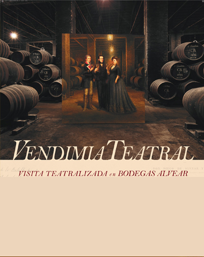 Cartel de Vendimia Teatral - Comedia en Bodegas Alvear