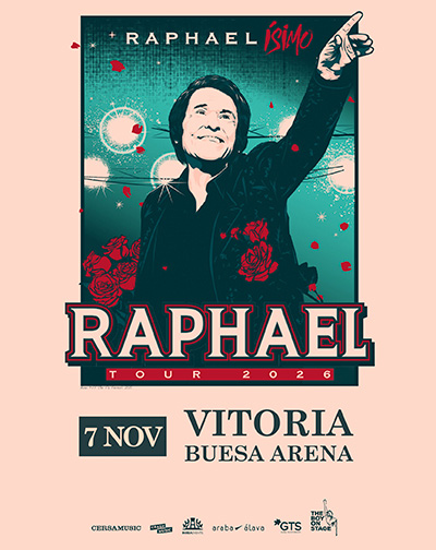 Cartel de Raphael - Raphaelísimo - Vitoria-Gasteiz - Pop en Pabellón Fernando Buesa Arena