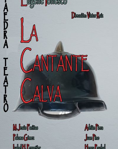 Cartel de La Cantante Calva - Madrid - Drama en Salto Escénico