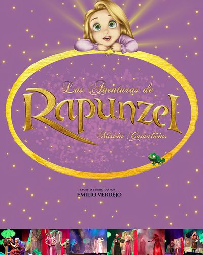 Cartel de Las Aventuras de Rapunzel - Madrid - Musical en Salto Escénico