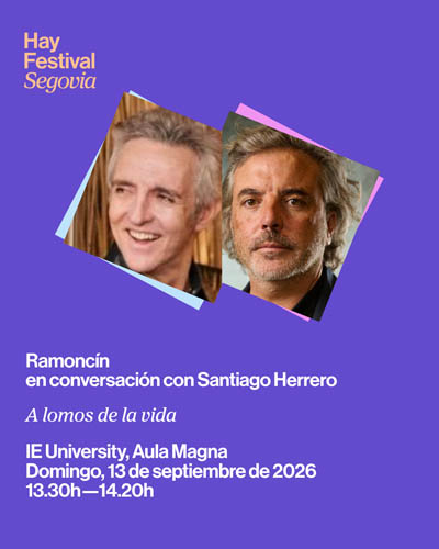 Cartel de A Lomos de la Vida - Hay Festival Segovia 2026 - Conferencias en IE University