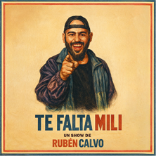 Cartel de Te falta mili - Rubén Calvo - Barcelona - Monólogos en La sala by Lastcrit