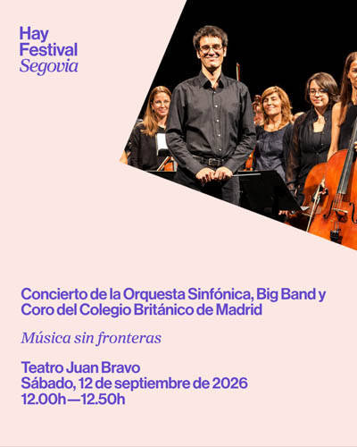 Cartel de Música sin fronteras - Hay Festival Segovia 2026 - Cultura en Teatro Juan Bravo