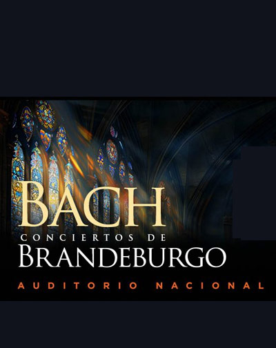 Cartel de Conciertos de Brandeburgo de Bach - Clásica en Auditorio Nacional de Madrid