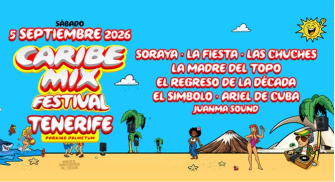 Cartel de Caribe Mix Festival 2026 - Santa Cruz de Tenerife - Festivales en Párking Palmetum