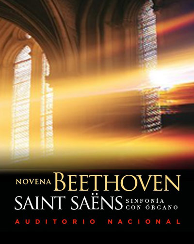 Cartel de Novena de Beethoven & Saint Saëns - Clásica en Auditorio Nacional de Madrid