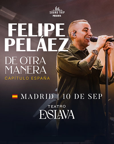 Cartel de Felipe Peláez - De Otra Manera - Pop en Teatro Eslava.