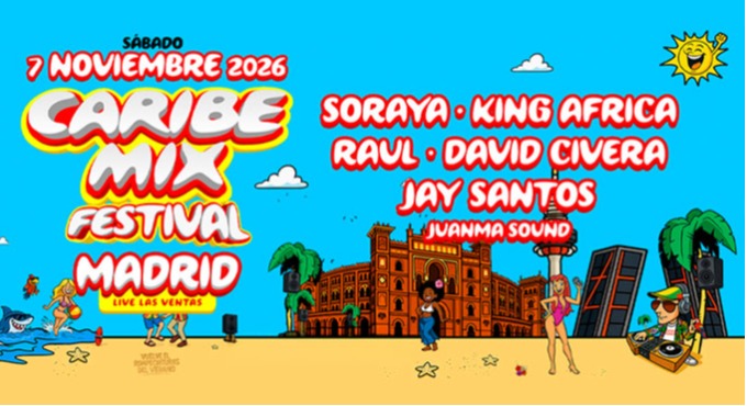 Cartel de Caribe Mix Festival 2026 - Madrid - Pop en Las Ventas