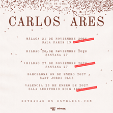 Cartel de Carlos Ares - Bilbao - Pop en Sala Santana 27