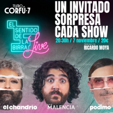 Cartel de El Sentido de la Birra - Alicante - Comedia en Teatro Corfú 7