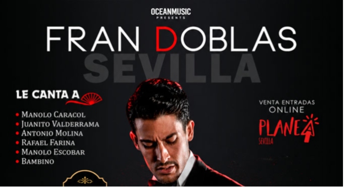Cartel de Fran Doblas - 15 Aniversario - Flamenco en Teatro Triana