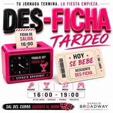 Cartel de Des-ficha: Tardeo - 13 en Espacio Broadway