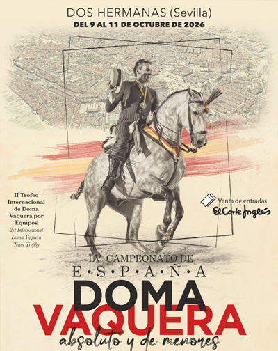 Cartel de LV Campeonato de España de Doma Vaquera Absoluto y de Menores - Cultura en Gran Hipódromo de Andalucía