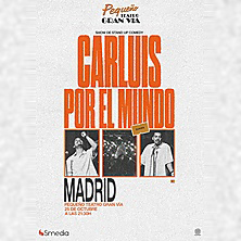 Cartel de Carluis por el mundo - Stand up comedy - Madrid - Comedia en Pequeño Teatro Gran Vía