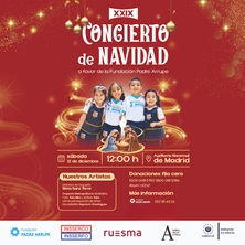 Cartel de Concierto de Navidad Fundación Padre Arrupe - Conciertos en Sala Sinfónica del Auditorio Nacional de Madrid