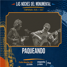 Cartel de Paqueando - Conciertos en Teatro Monumental