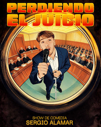 Cartel de Perdiendo el Juicio - Murcia - Monólogos en Cooperativa Ítaca