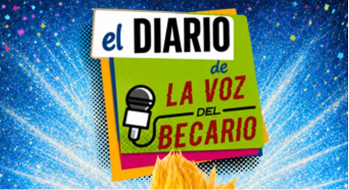 Cartel de El Diario de la Voz Del Becario - Teatro en Teatro Triana