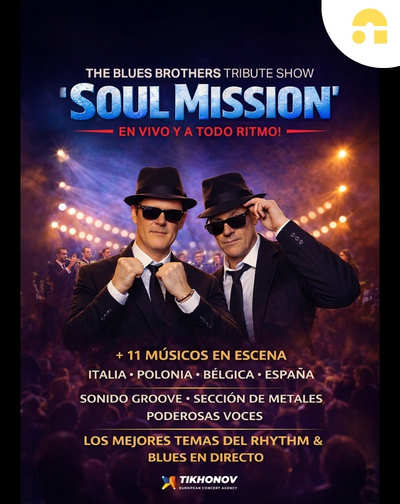 Cartel de Soul Mission - The Blues Brothers Tribute Show - Rock en Auditorio Cartuja