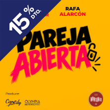 Cartel de Pareja abierta - Teatre Muntaner - Comedia en Teatre Muntaner