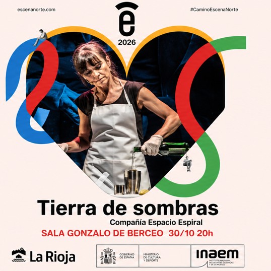 Cartel de Tierra de sombras - Drama en Sala Gonzalo de Berceo