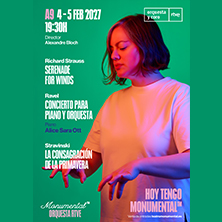 Cartel de Concierto sinfónico A/9 (Viernes) - Clásica en Teatro Monumental