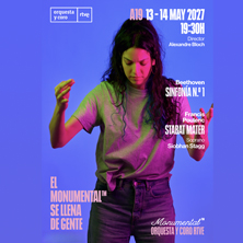 Cartel de Concierto sinfónico A/19 (Viernes) - Clásica en Teatro Monumental