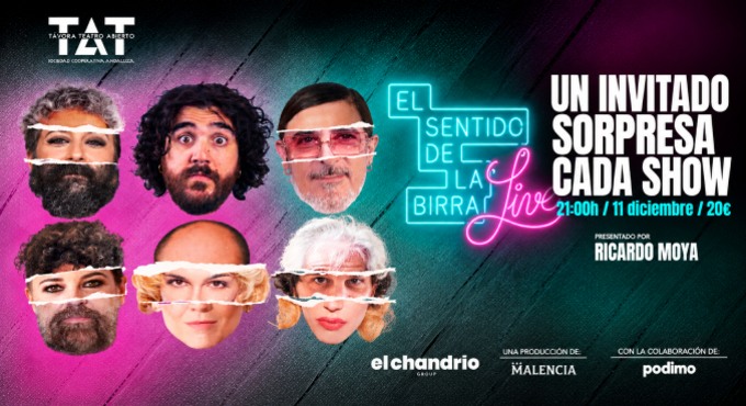 Cartel de El Sentido de la Birra - Sevilla - Comedia en Teatro Távora