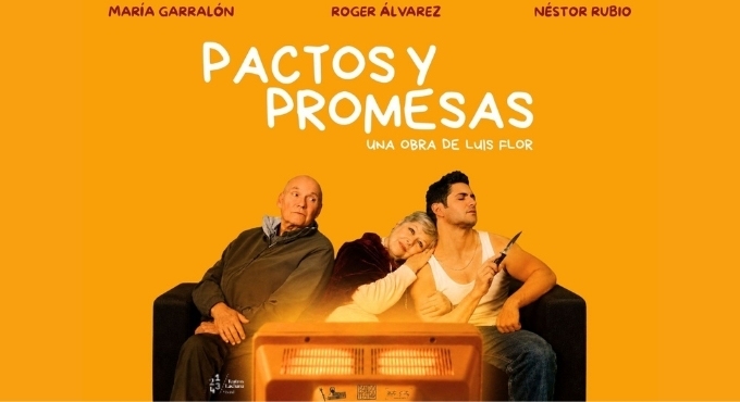 Cartel de Pactos y Promesas - Comedia en Teatros Luchana