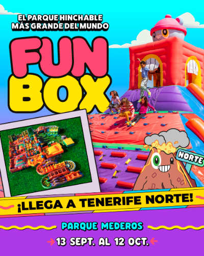 Cartel de Funbox - Santa Cruz de Tenerife - Infantil en Parking Auditorio Tenerife