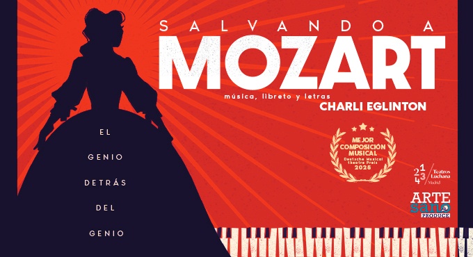 Cartel de Salvando a Mozart - Teatro en Teatros Luchana