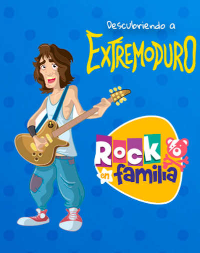 Cartel de Rock en Familia: Descubriendo a Extremoduro - Rock en Teatro Rialto