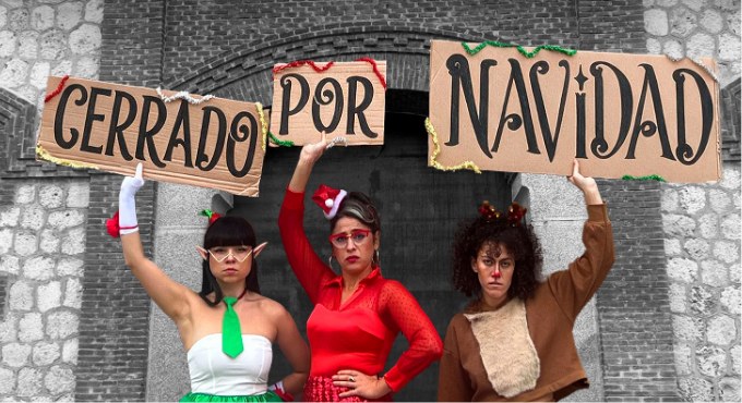 Cartel de Cerrado por Navidad - Teatro en Teatro Infanta Isabel