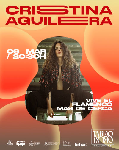 Cartel de Tablao Flamenco Íntimo -Cristina Aguilera - Danza en Centro de Flamenco Jesus Ortega