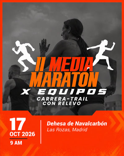 Cartel de II Media Maratón x Equipo-Relevo - Deporte Otros en Frente al Recinto Ferial La Dehesa de Navalcarbón