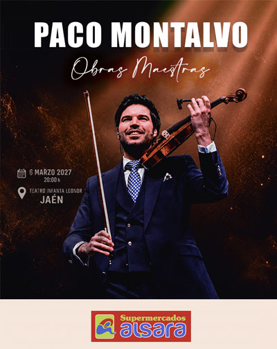 Cartel de Paco Montalvo - Obras Maestras - Jaén - Flamenco en Teatro Infanta Leonor