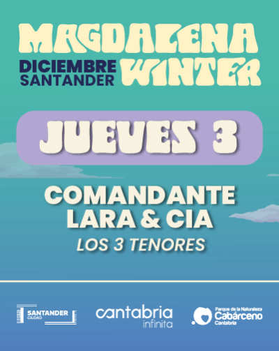 Cartel de Comandante Lara y CÍA - Magdalena Winter 2026 - Monólogos en Palacio de Deportes de Santander