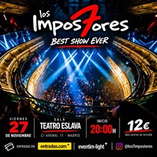 Cartel de Los 7 Impostores LIVE - Pop en Teatro Eslava.