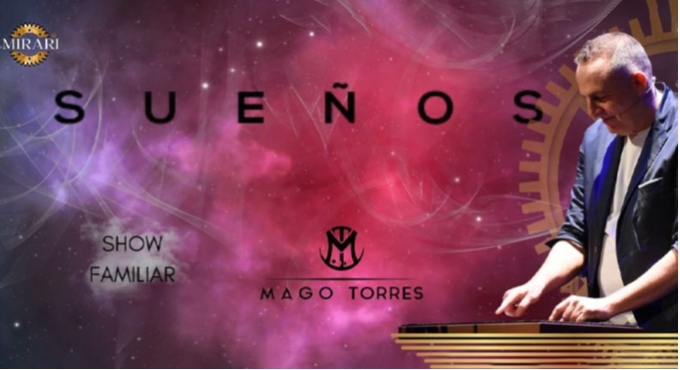 Cartel de Sueños - Mago Torres - Magia en Sala Mirari