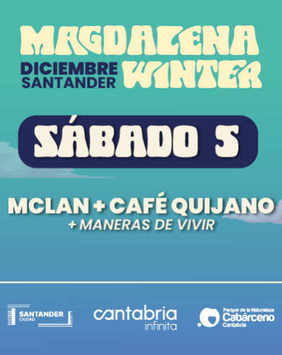 Cartel de Mclan + Café Quijano + Maneras de Vivir - Magdalena Winter 2026 - Pop en Palacio de Deportes de Santander