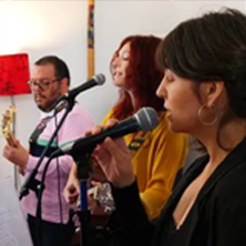Cartel de Elvira Garel Trio - Pop en ContraClub