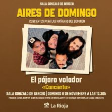 Cartel de "El pájaro volador" - Clásica en Sala Gonzalo de Berceo