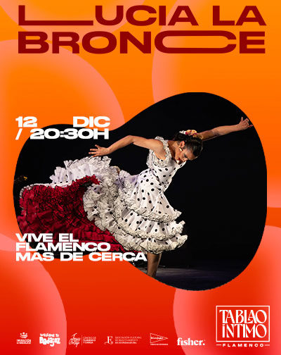 Cartel de Tablao Flamenco Íntimo - Lucía La Bronce - Danza en Centro de Flamenco Jesus Ortega